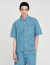Camicia in denim square cross