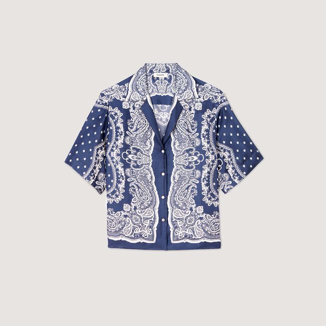 Camicia con stampa a bandana