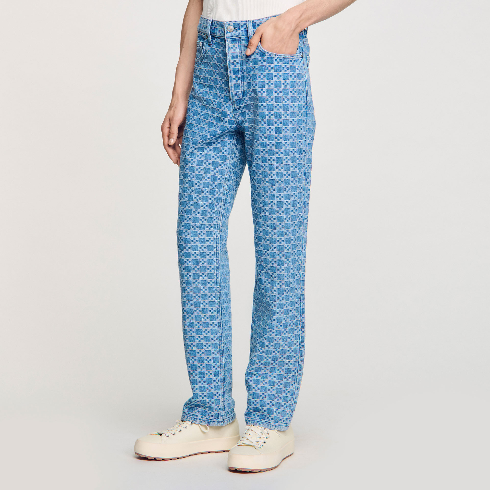 Jeans regular square cross