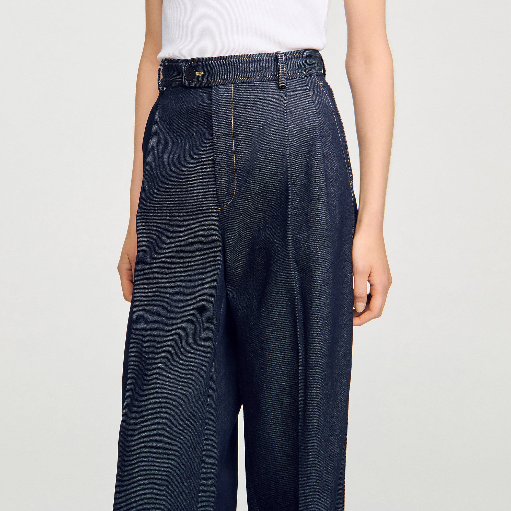 Pantaloni sartoriali in denim