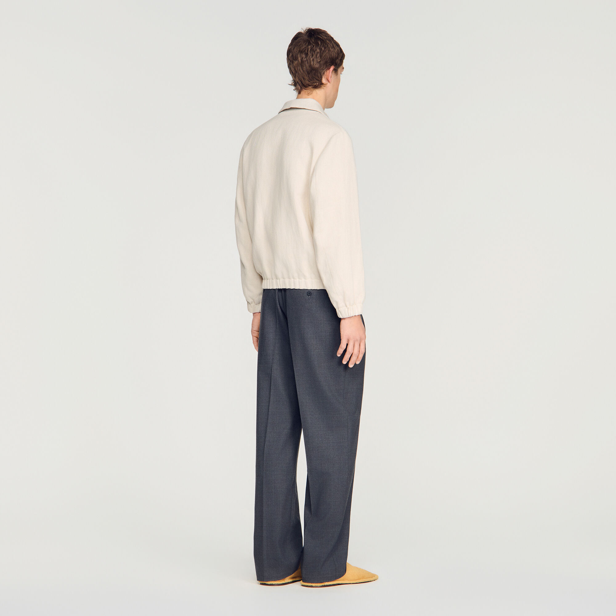 Giubbotto con zip in cotone