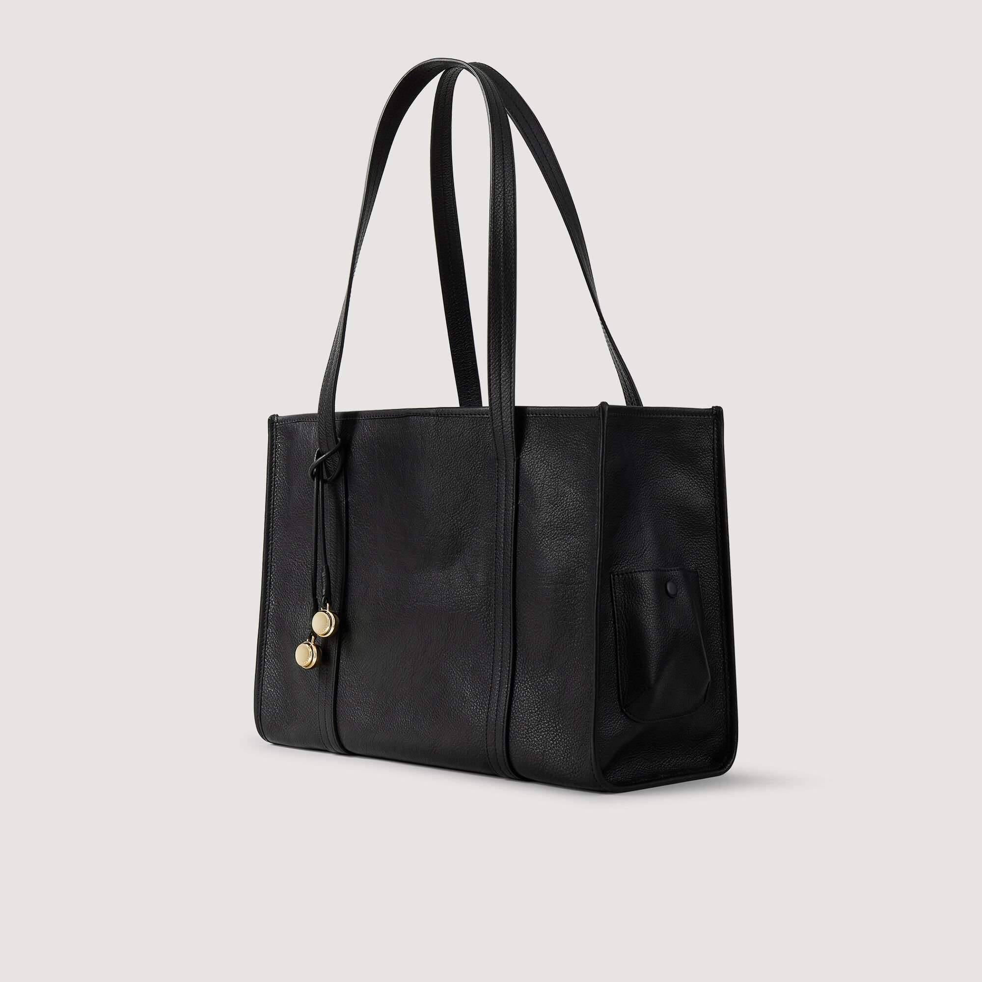 Shopping bag in morbida pelle