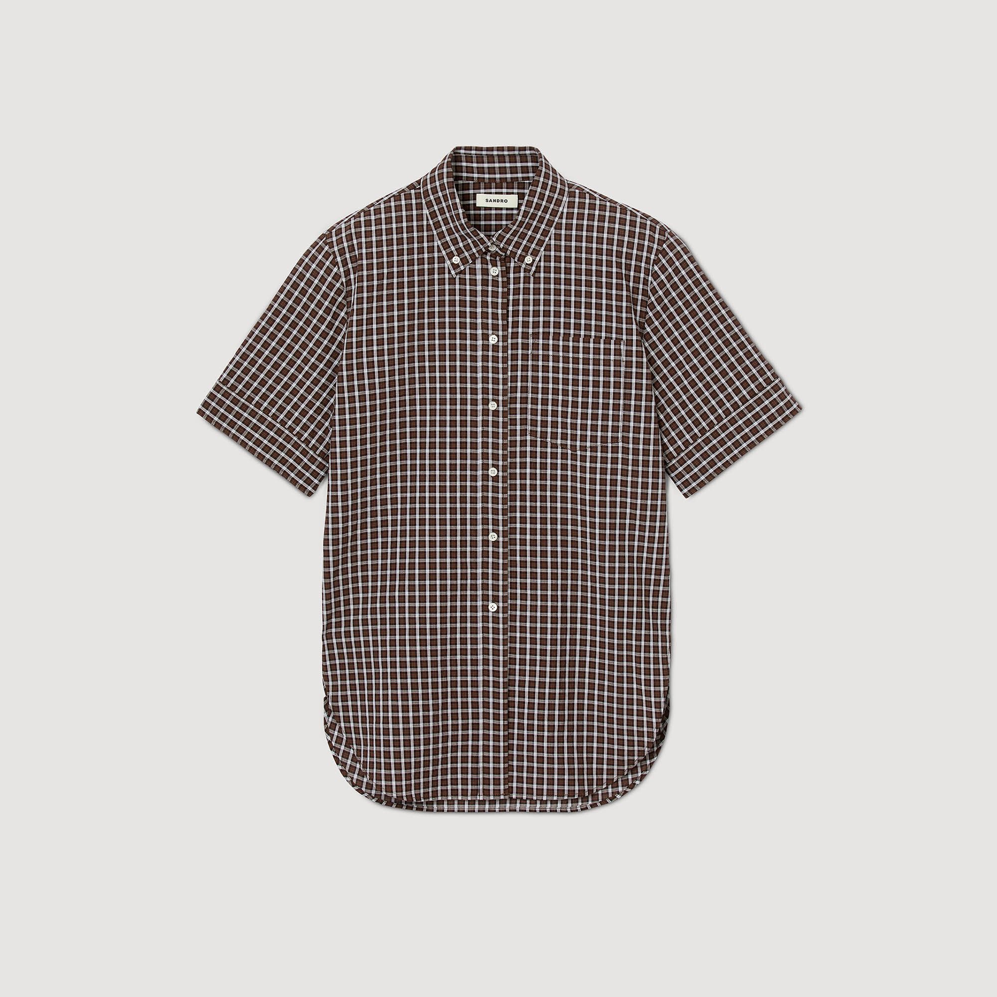 Camicia oversize a quadri