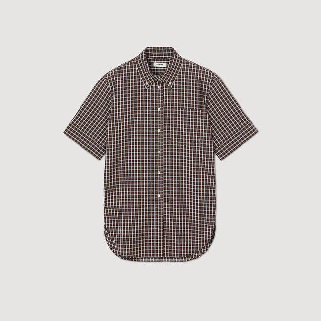 Camicia oversize a quadri