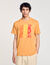 T-shirt in cotone con stampa a onde