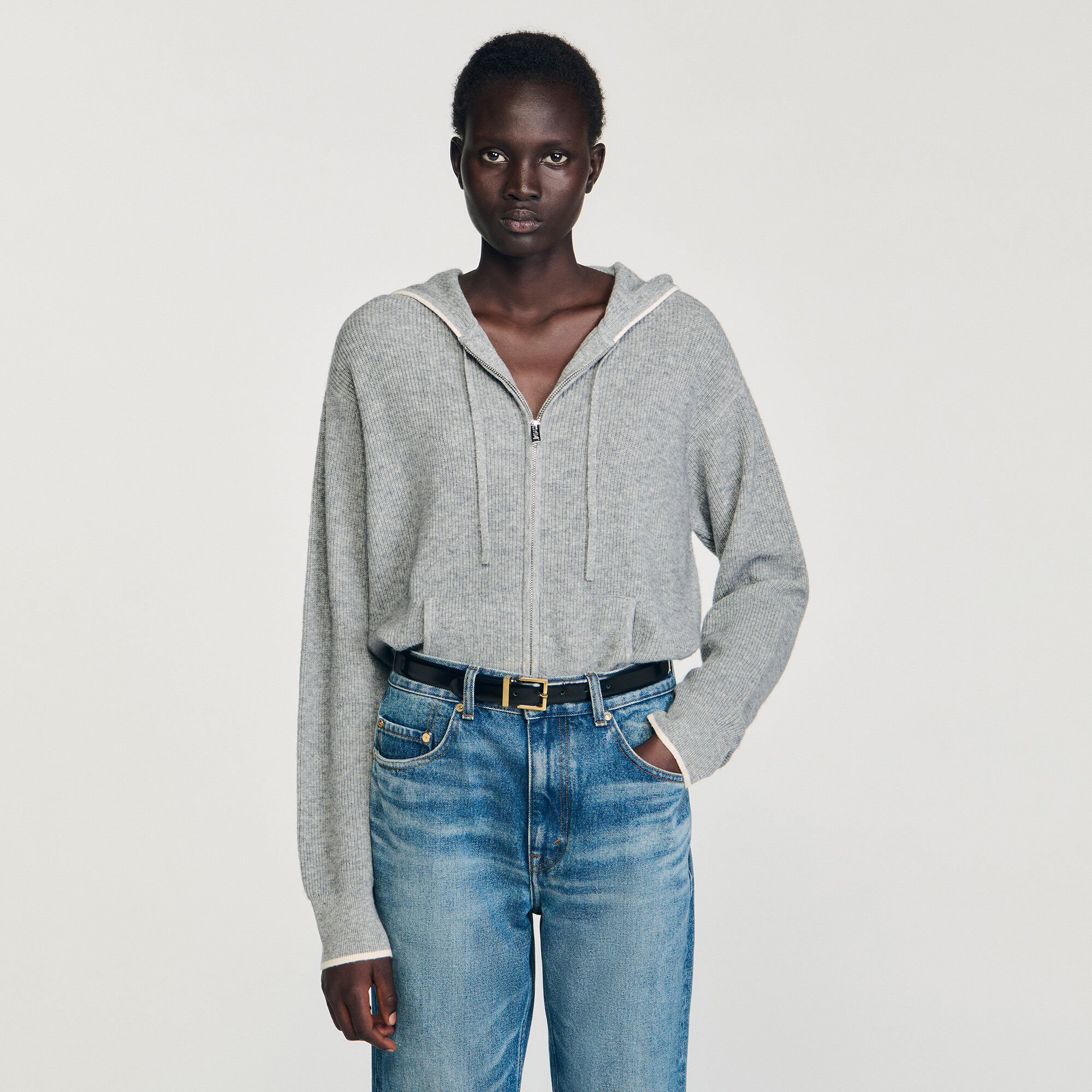 Cardigan con cappuccio