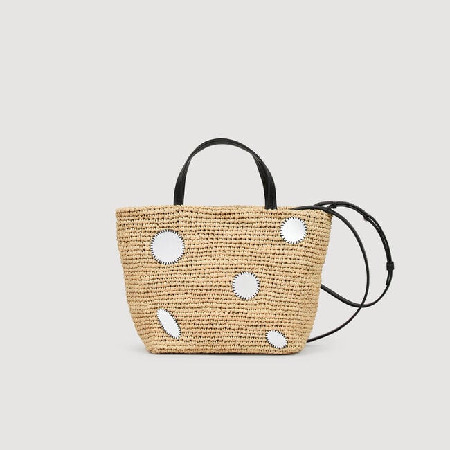 Basket bag in rafia