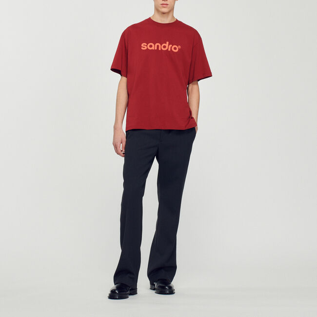 T-shirt oversize con logo