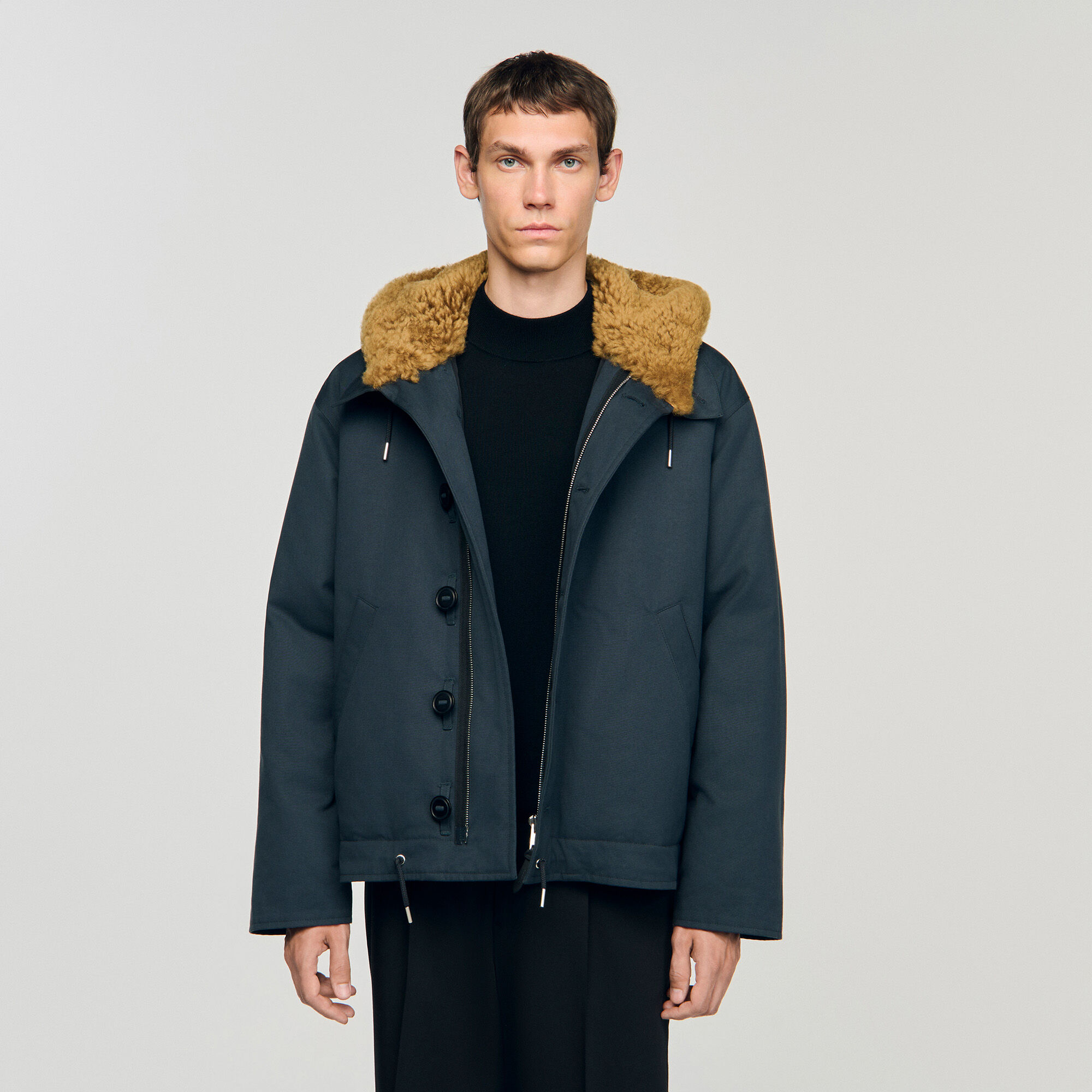 Parka in cotone con cappuccio
