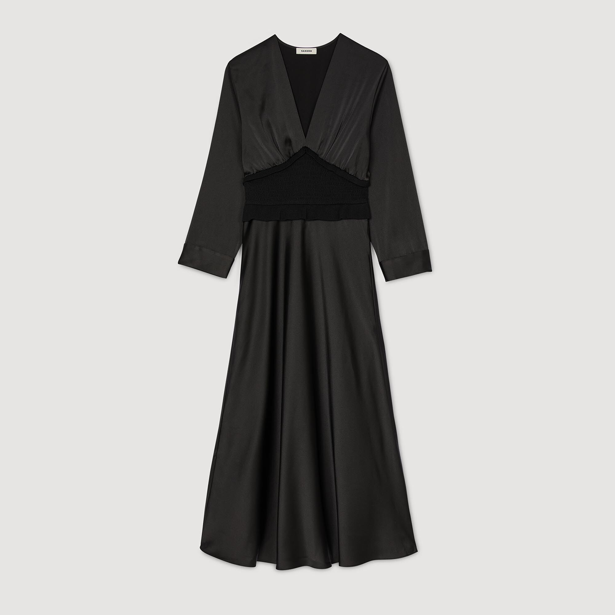 Abito lungo satinato