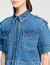 Camicia corta in denim