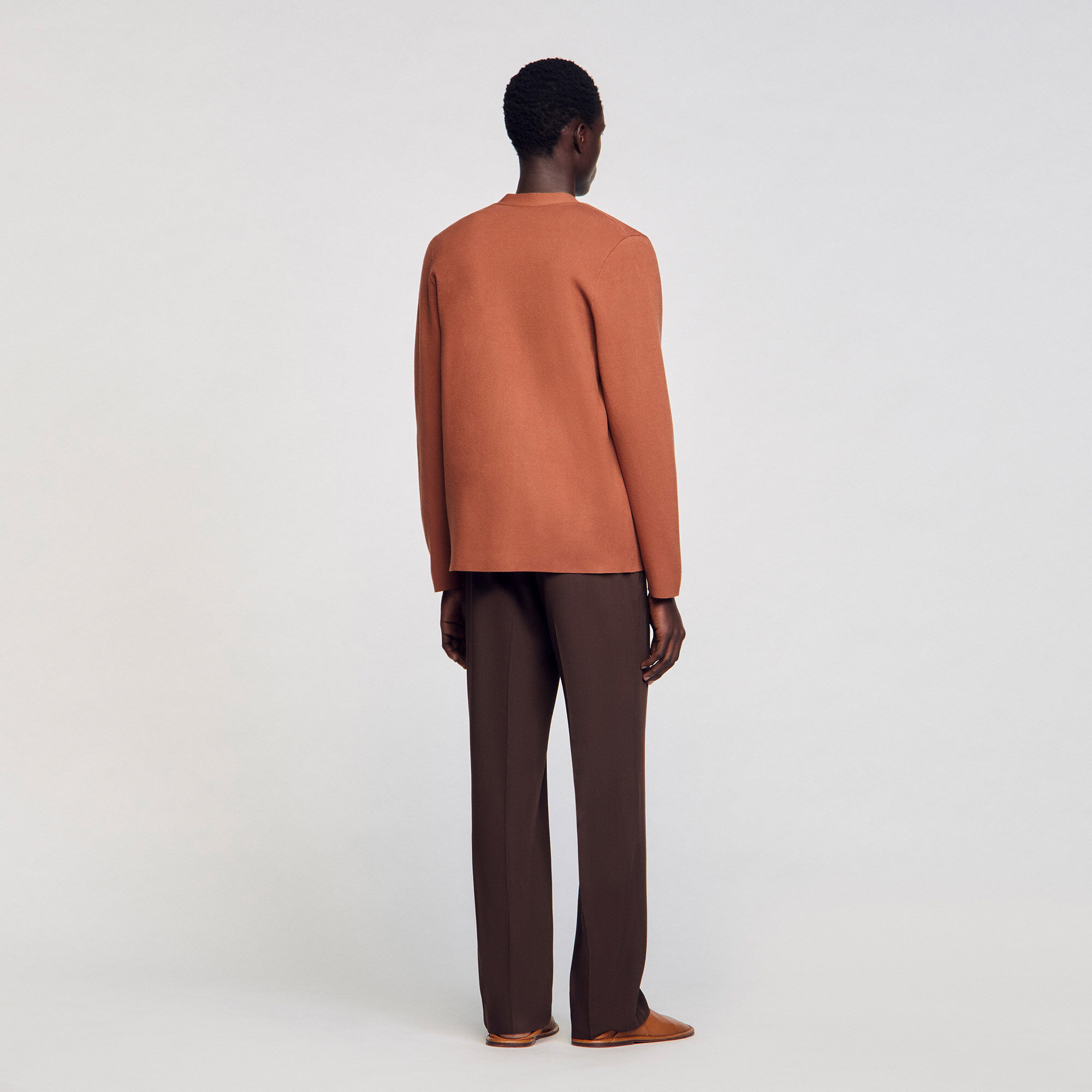 Cardigan con dettaglio a fiore