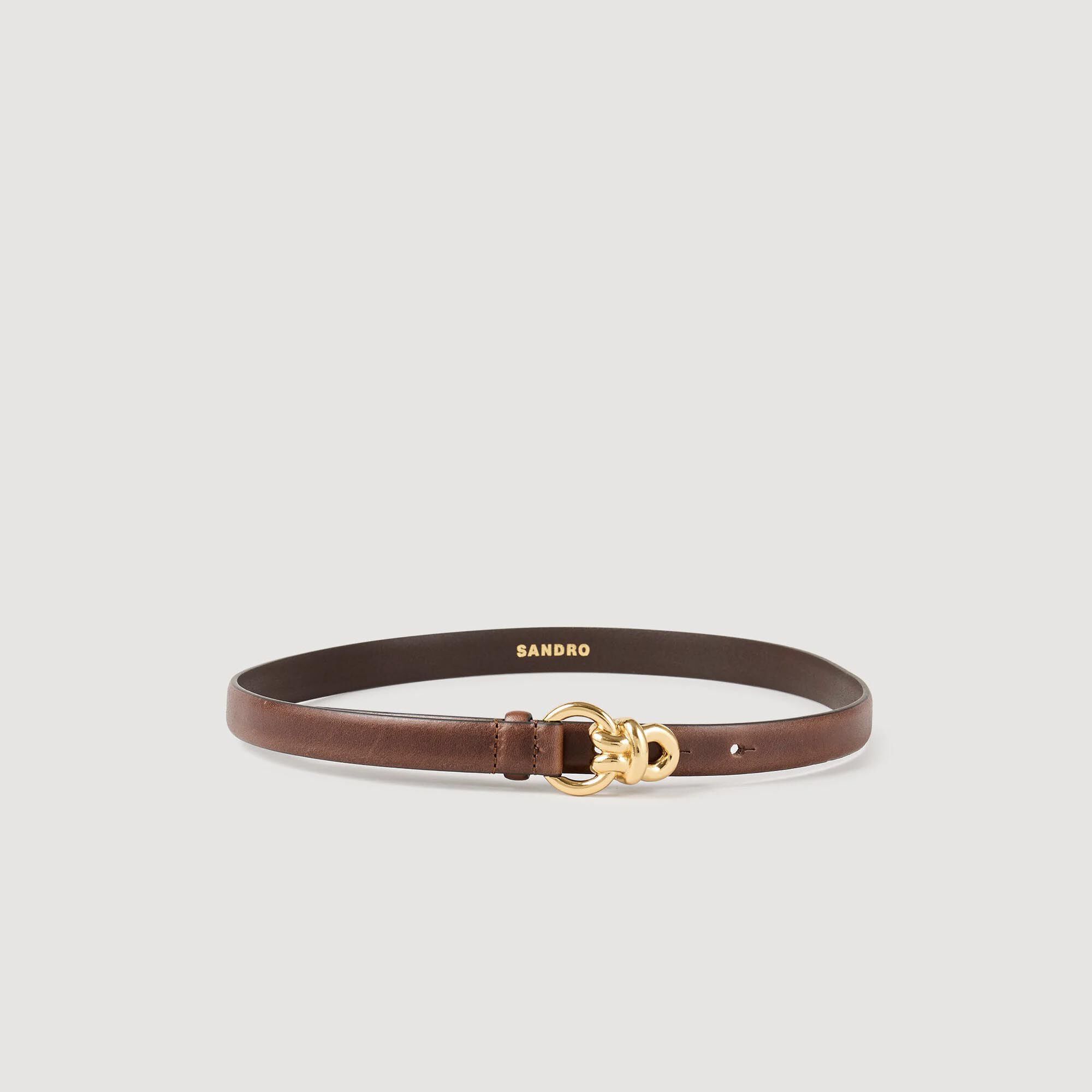 Cintura sottile in pelle