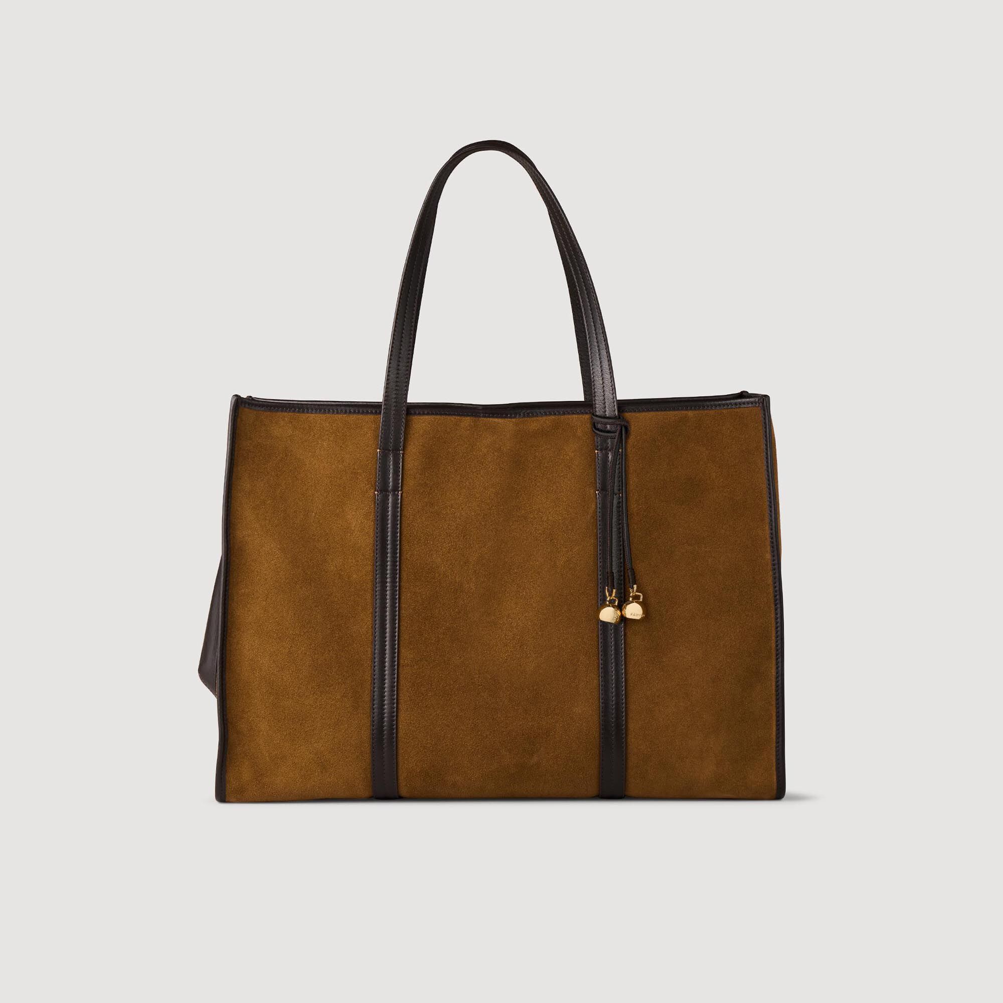 Tote bag in scamosciato