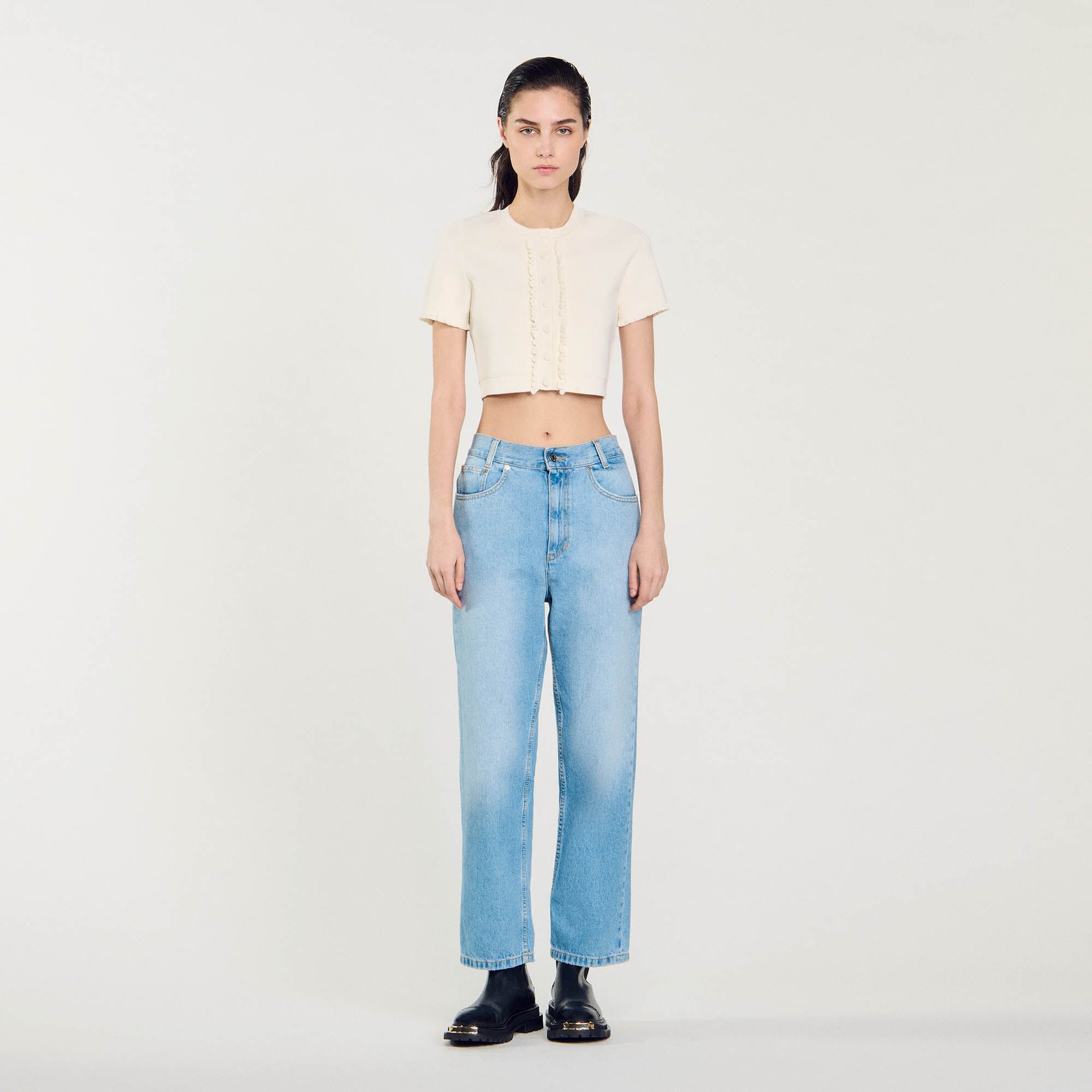 Jeans dritti a vita bassa