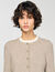 Cardigan con colletto a contrasto