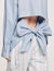 Camicia lunga con retro annodato