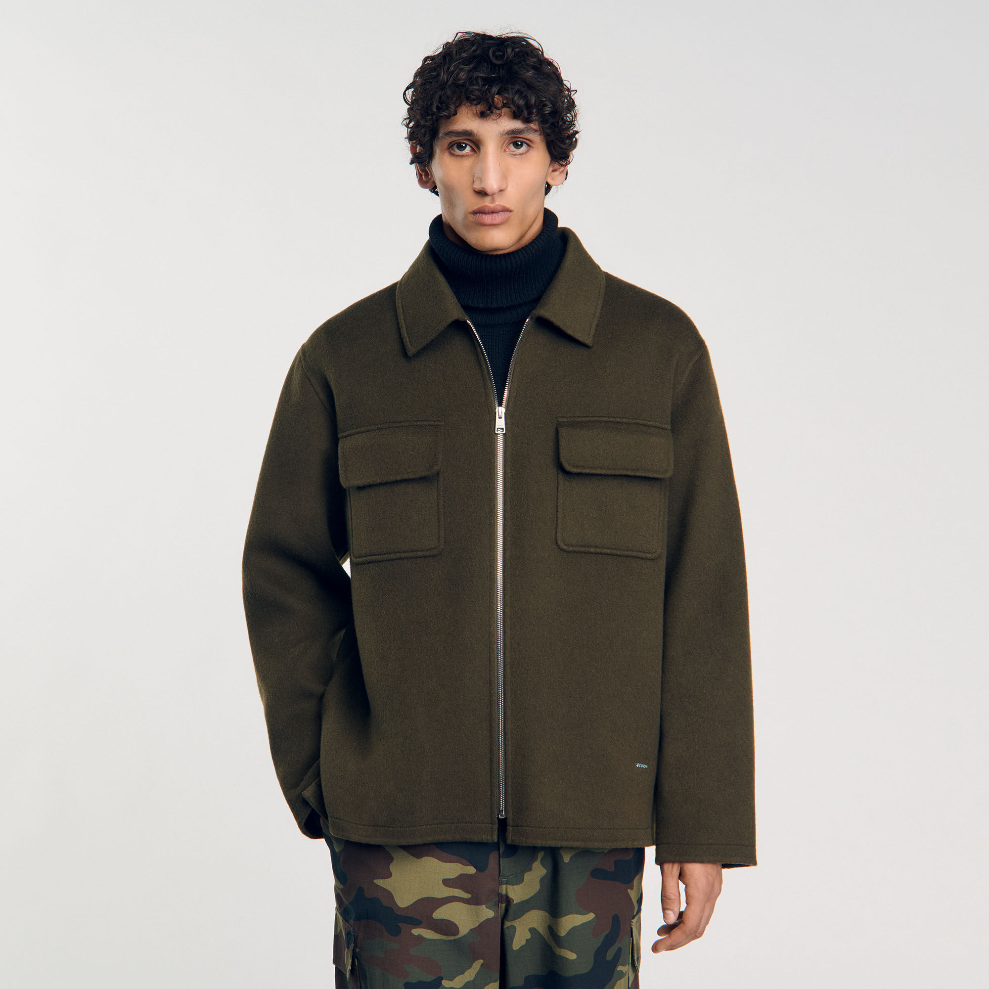 Overshirt con zip