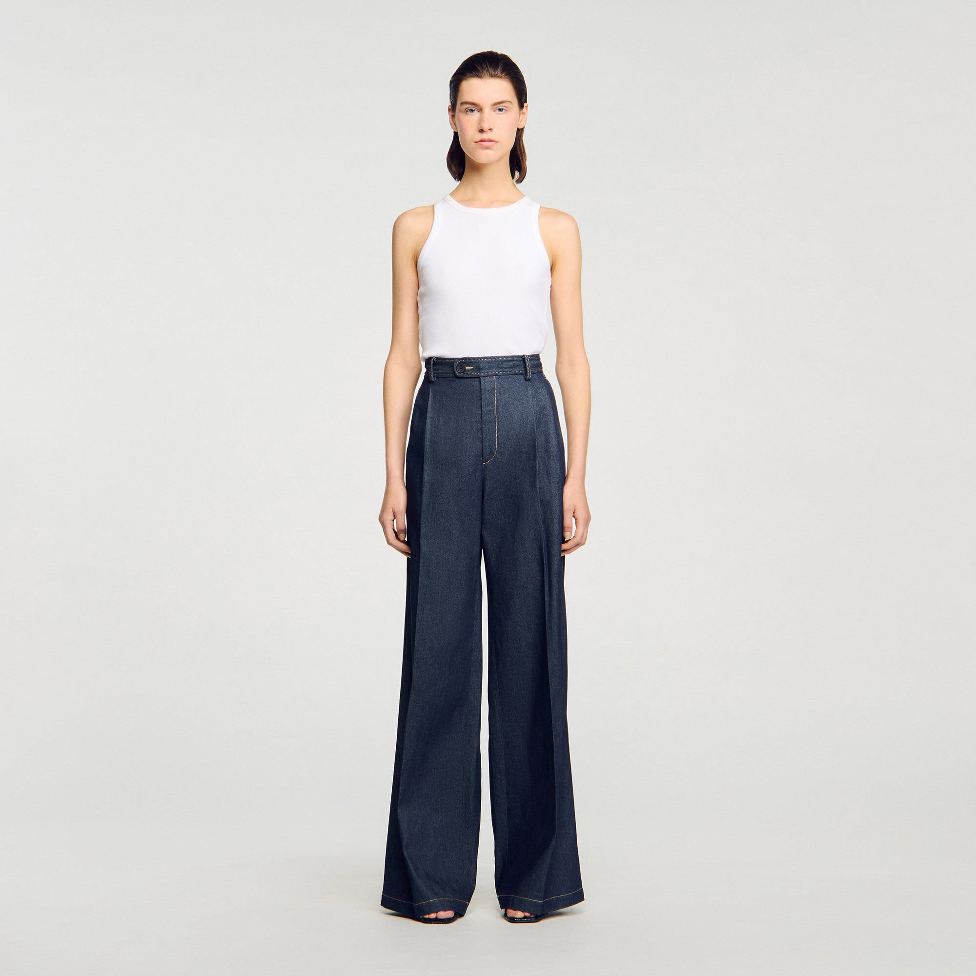 Pantaloni sartoriali in denim
