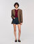 Maglione con collo arricciato
