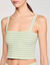 Top corto in maglia glitterata