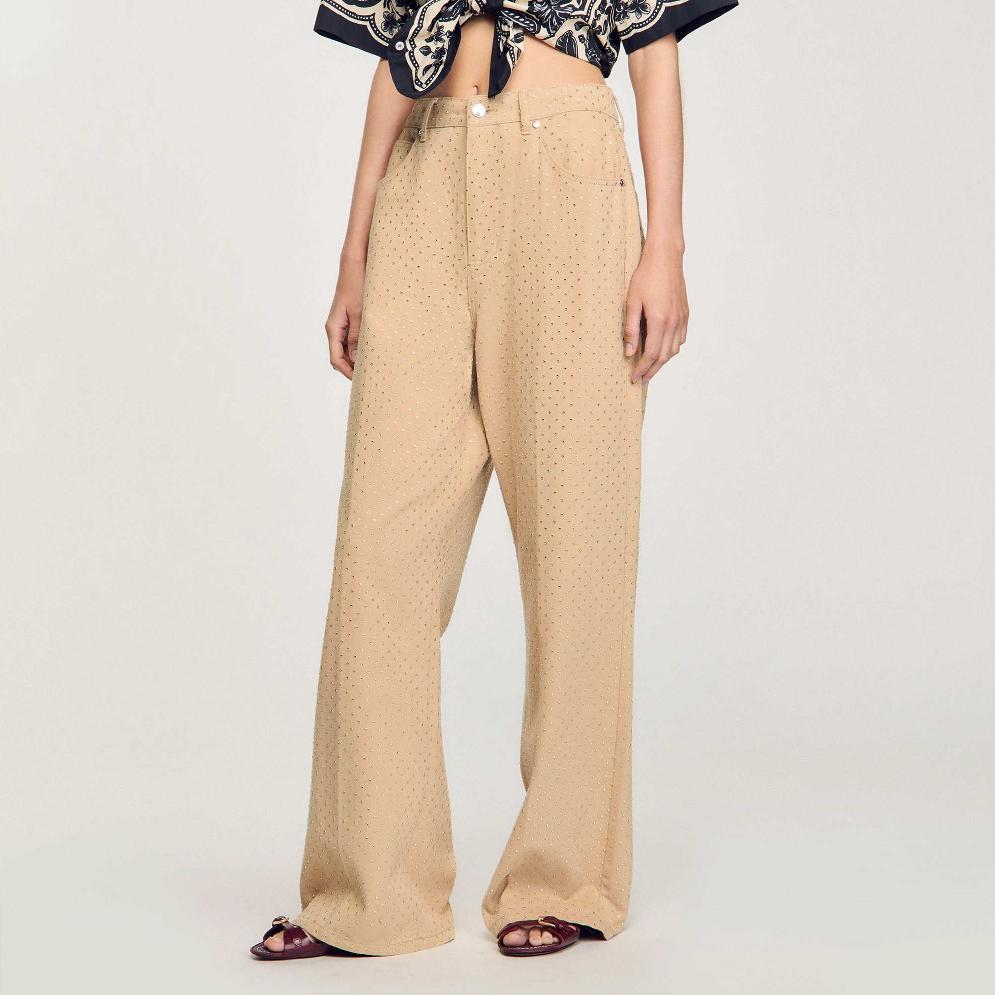 Jeans con strass