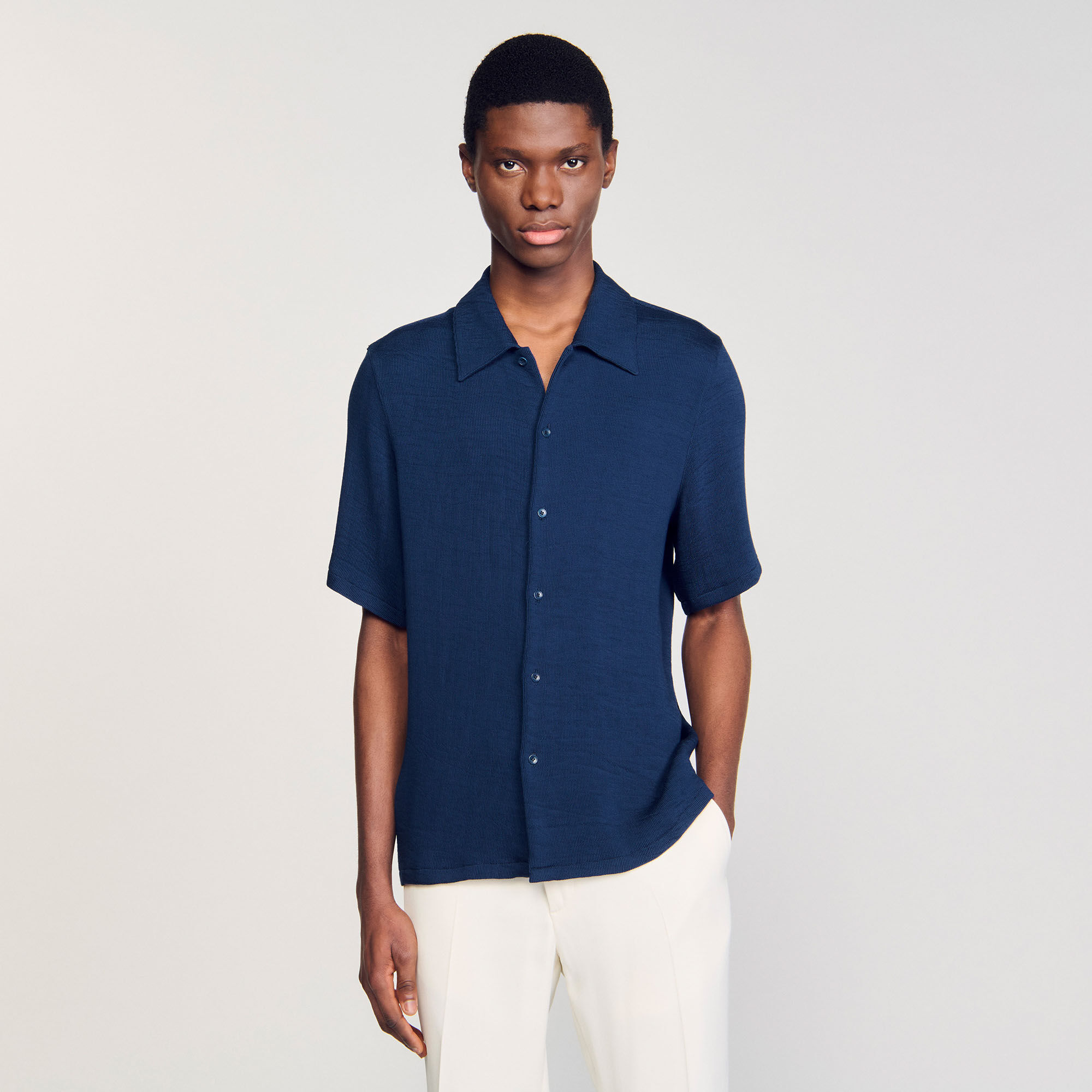 Camicia plissettata