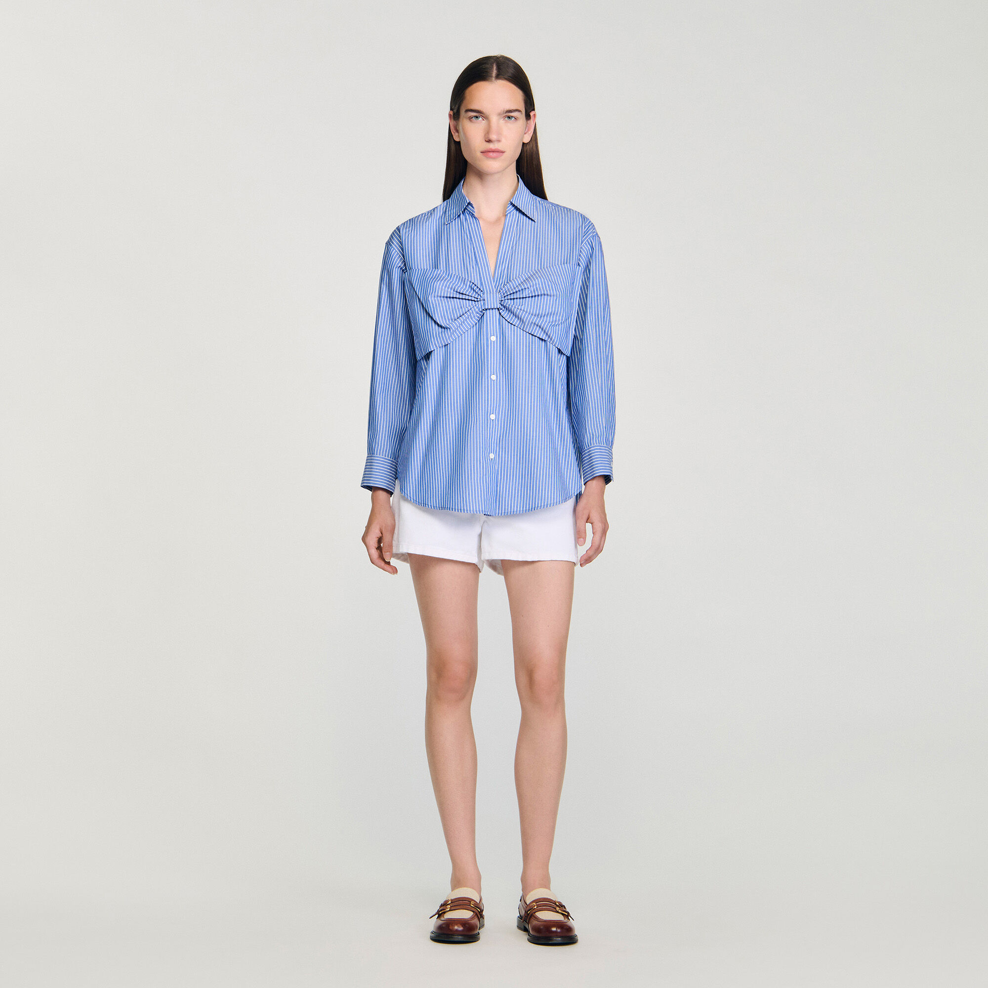 Camicia oversize con nodo