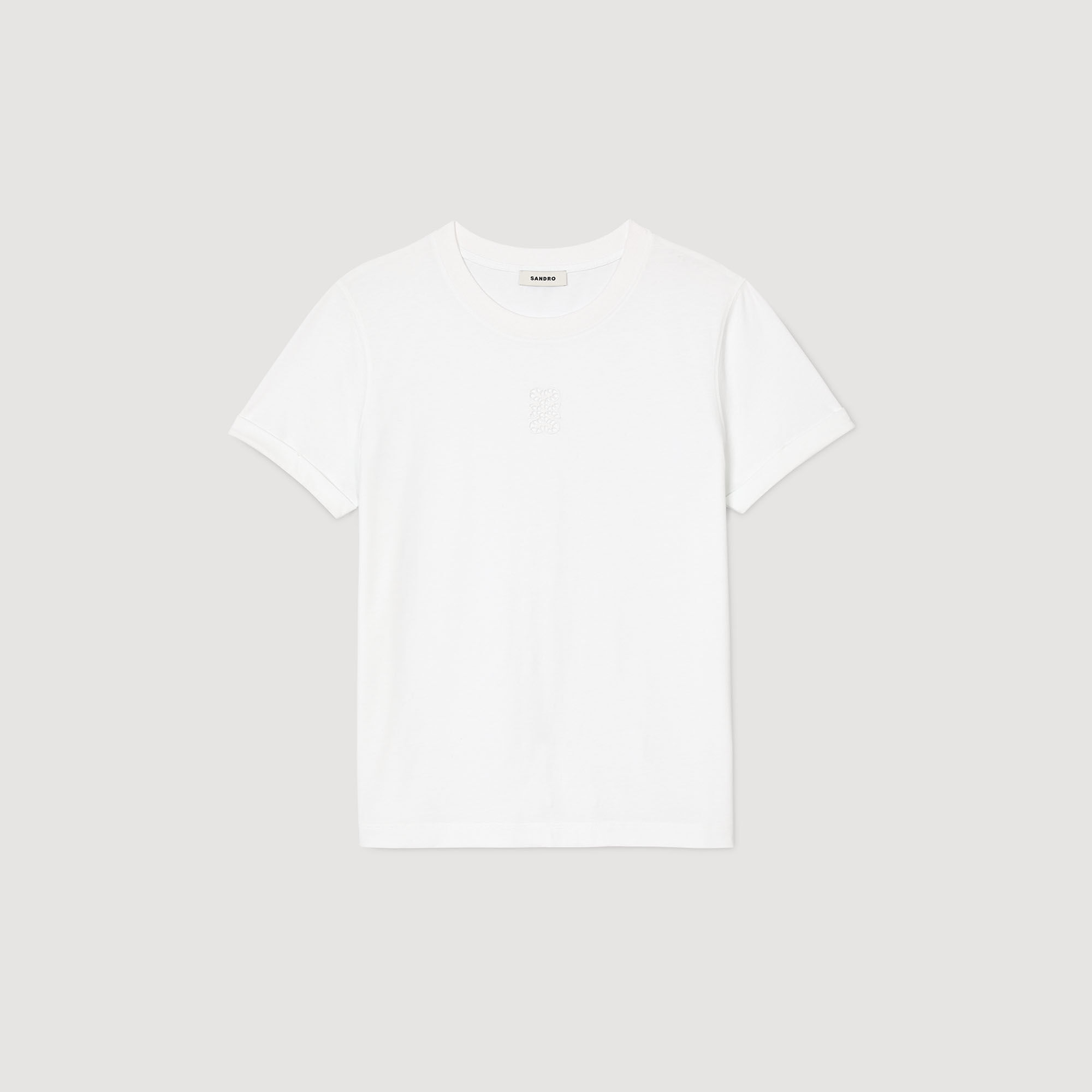 T-shirt in cotone con ricamo