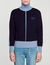 Cardigan bicolore in maglia