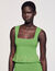 Top in maglia con pendenti