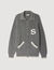 Cardigan in lana con patch S