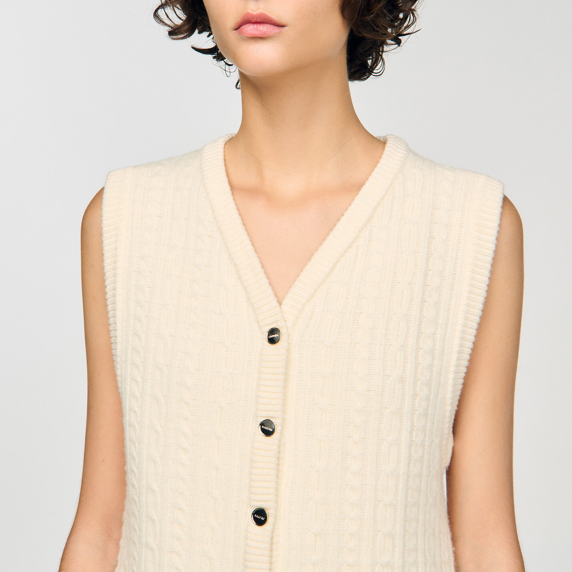 Giacca in maglia intrecciata