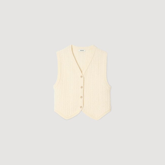 Giacca in maglia intrecciata