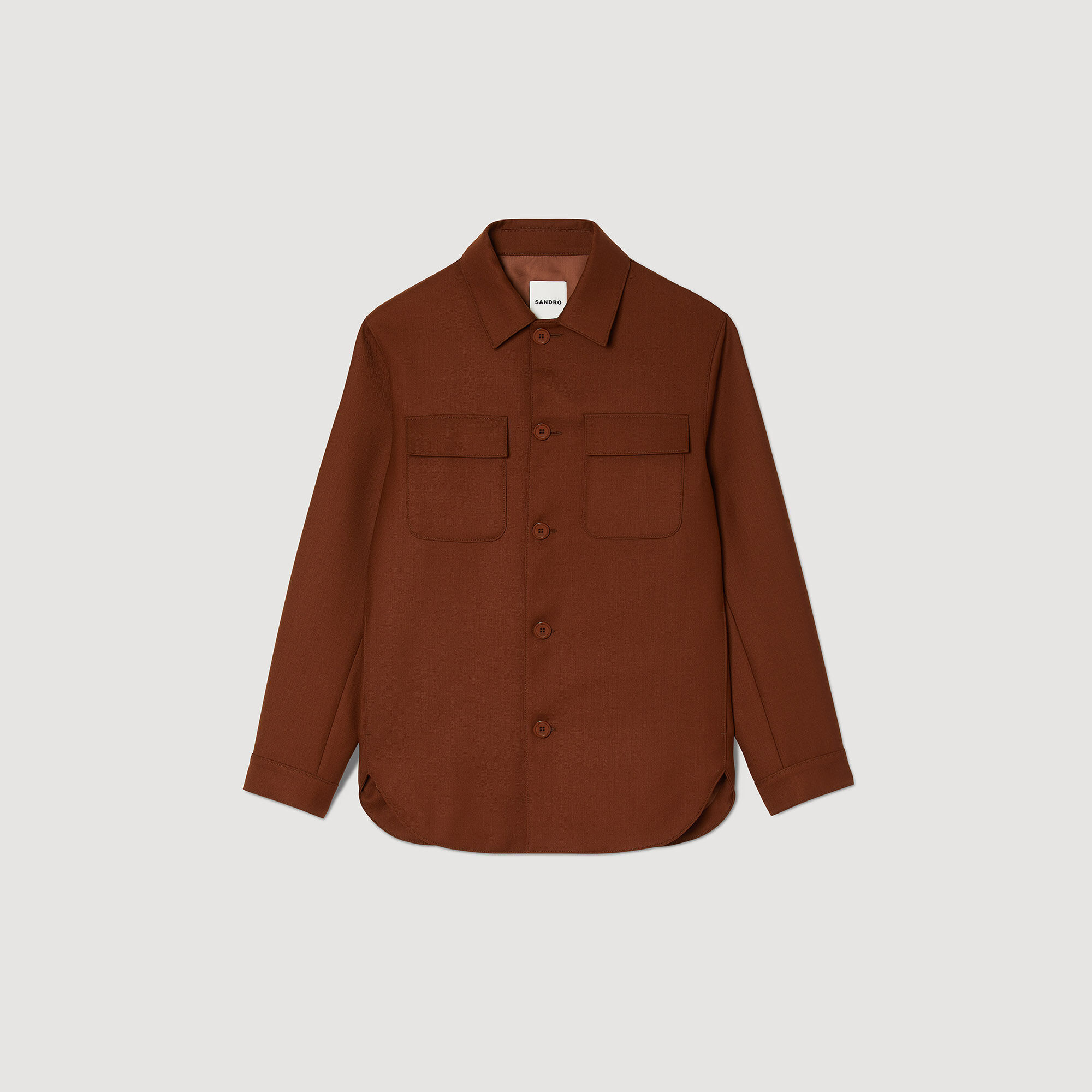 Overshirt in misto lana