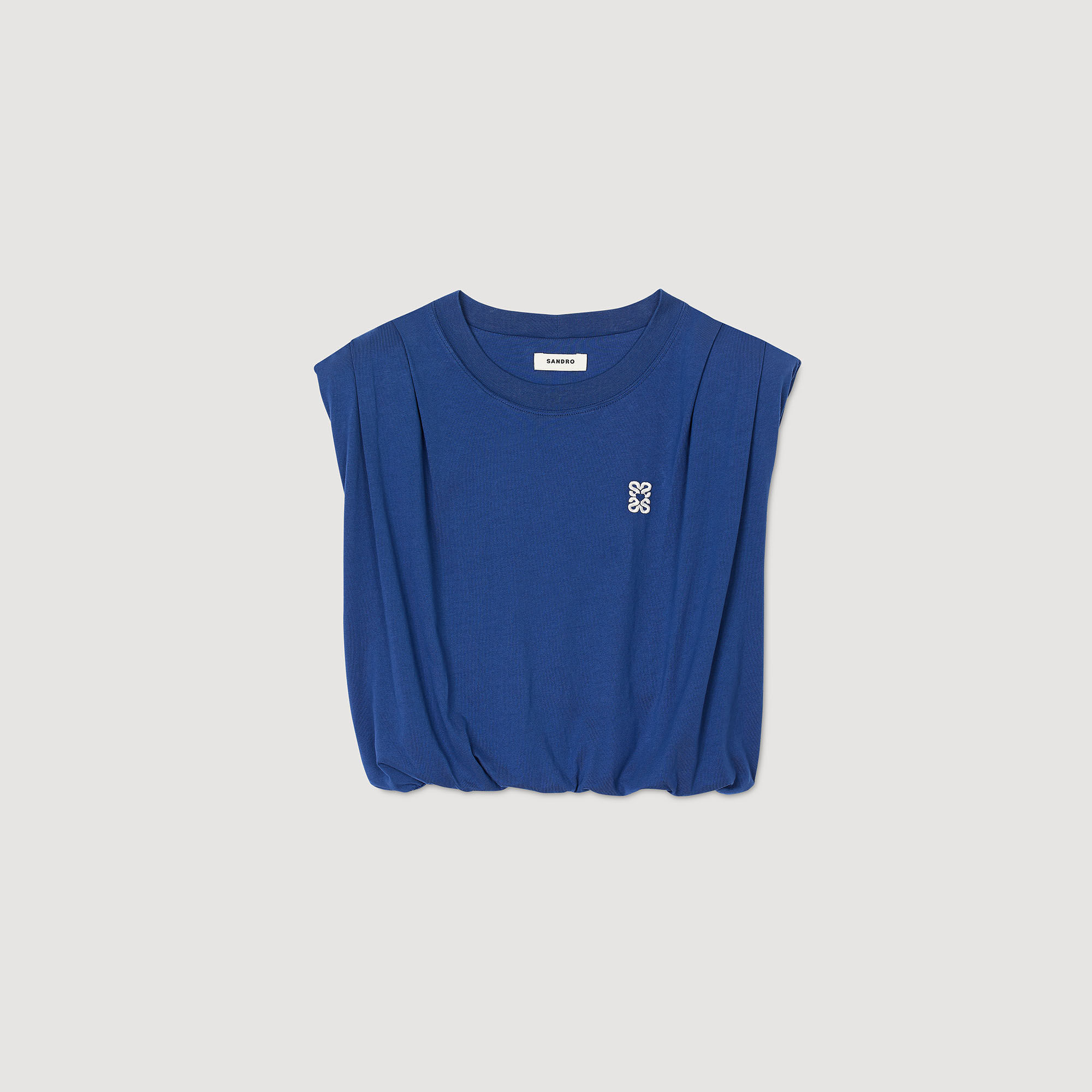 T-shirt corta drappeggiata