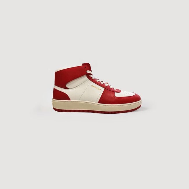 Sneaker alte in pelle