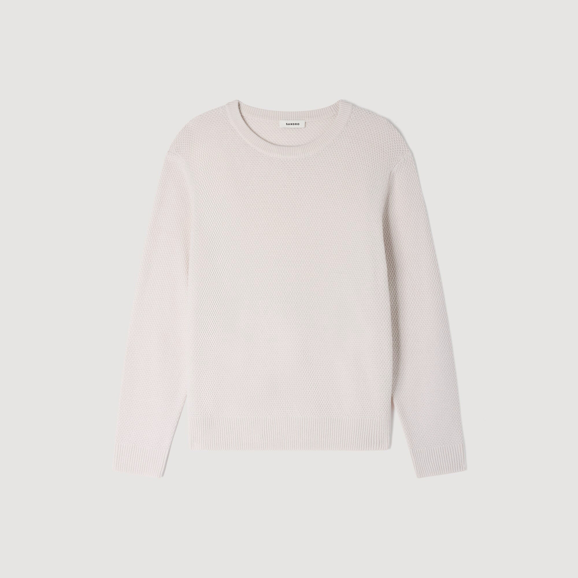 Maglione girocollo a punto riso