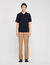 Polo in maglia con colletto con zip