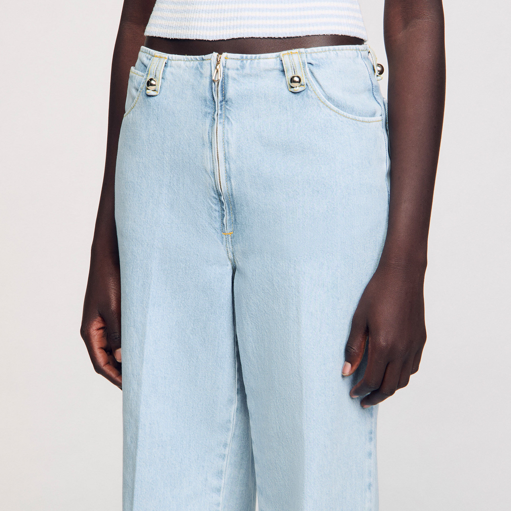 Jeans larghi délavé