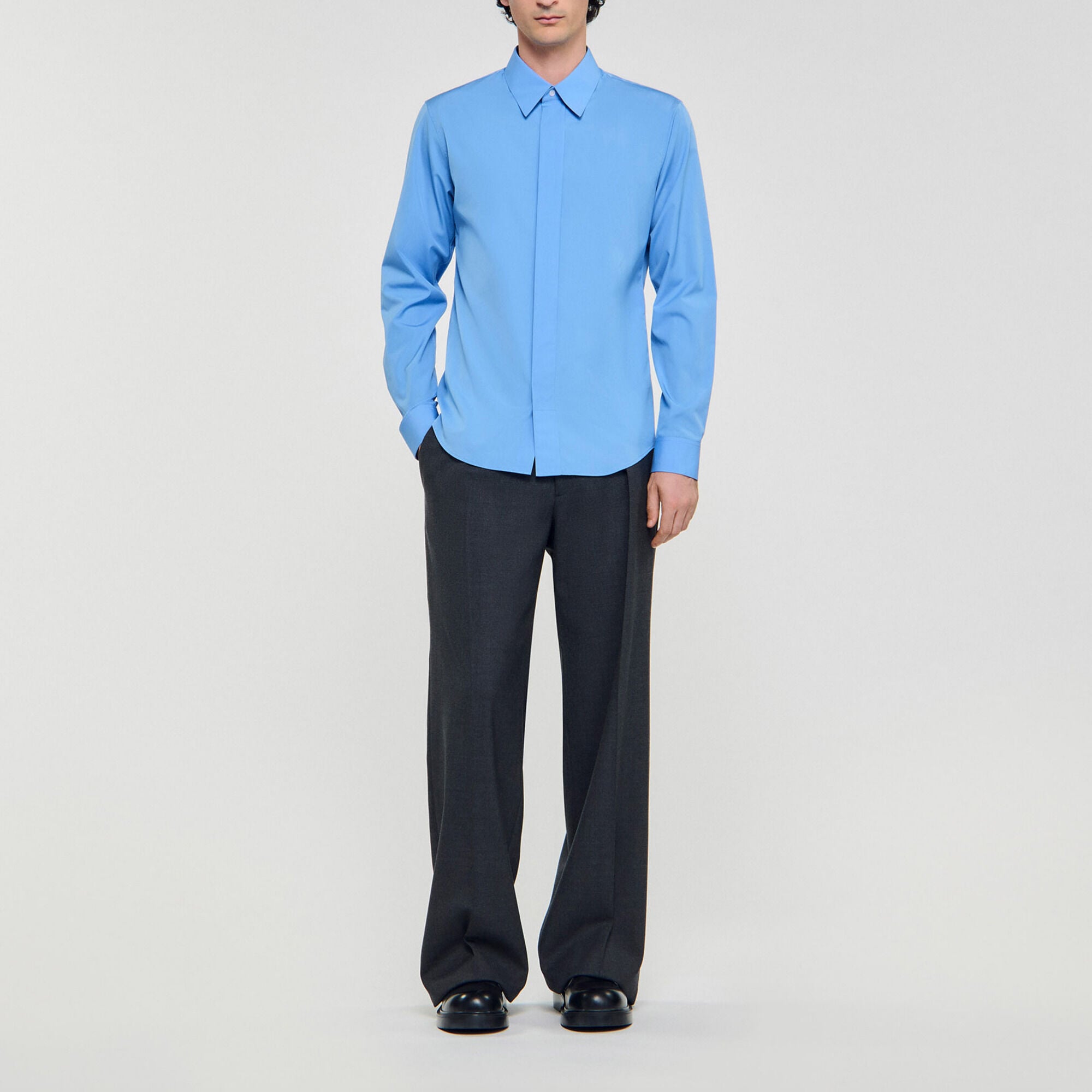 Camicia a tinta unita - Uomo | Sandro