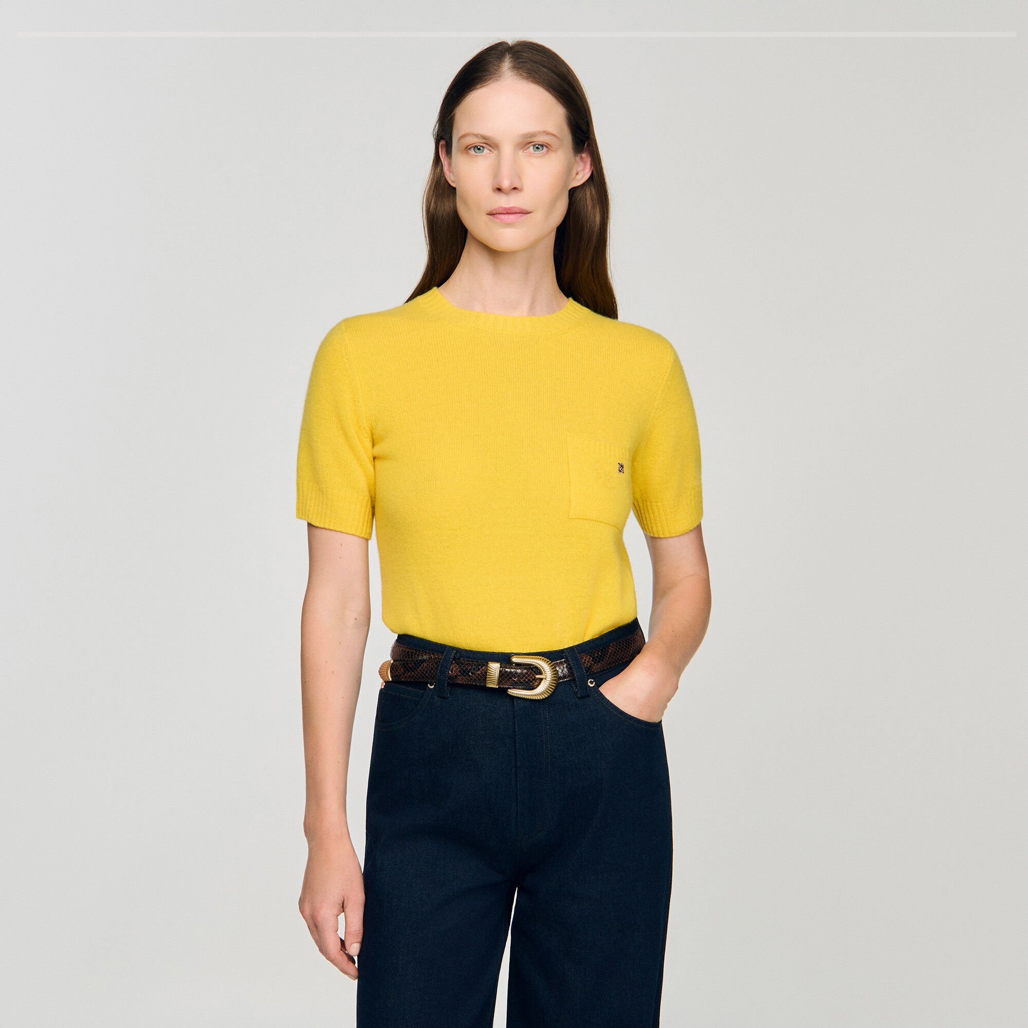 Maglione a maniche corte
