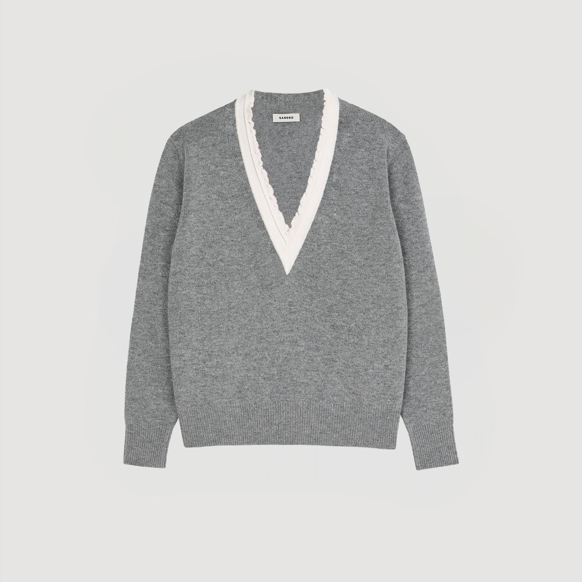 Maglione con scollo a V