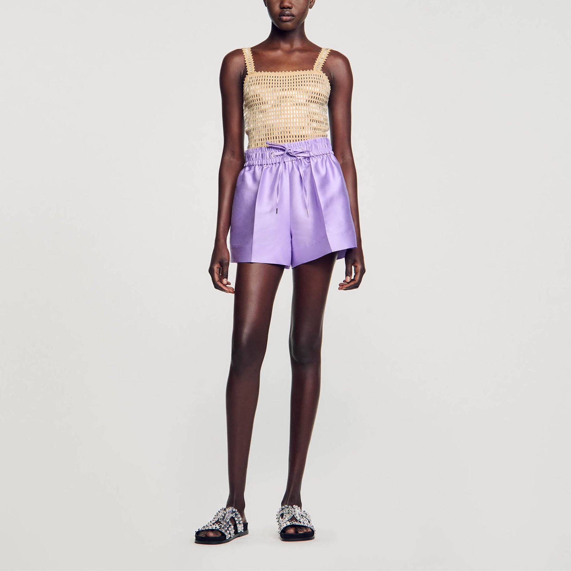 Short larghi satinati