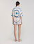 Shorts con stampa a spirali