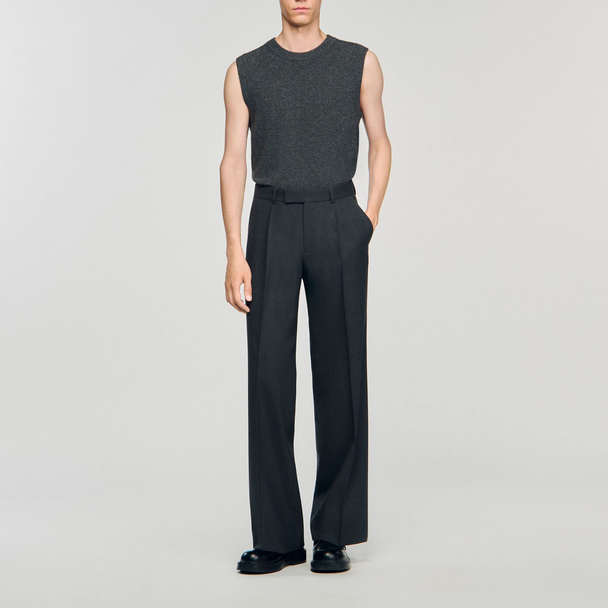 Pantaloni da abito in lana - Uomo | Sandro