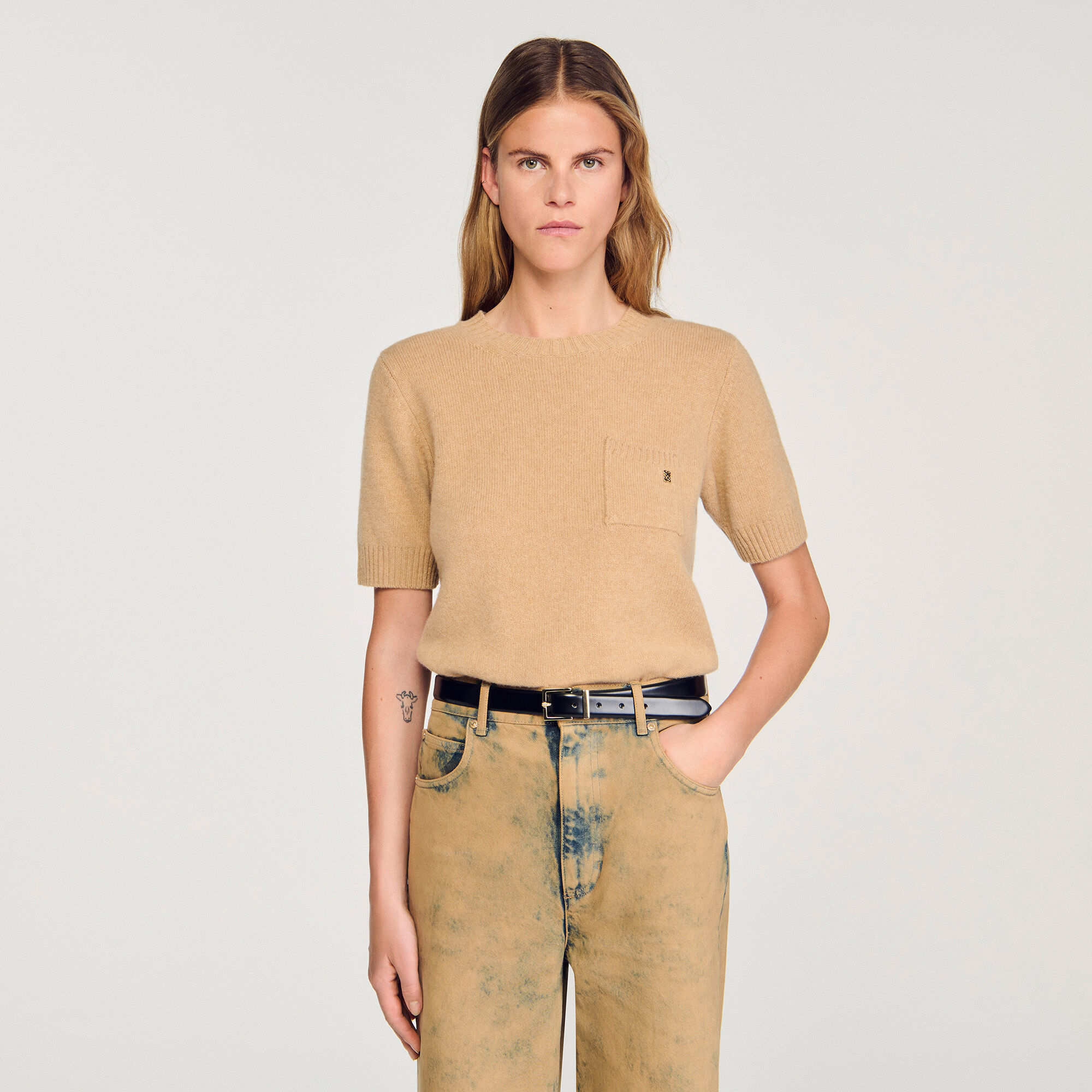 Maglione a maniche corte