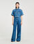 Camicia corta in denim