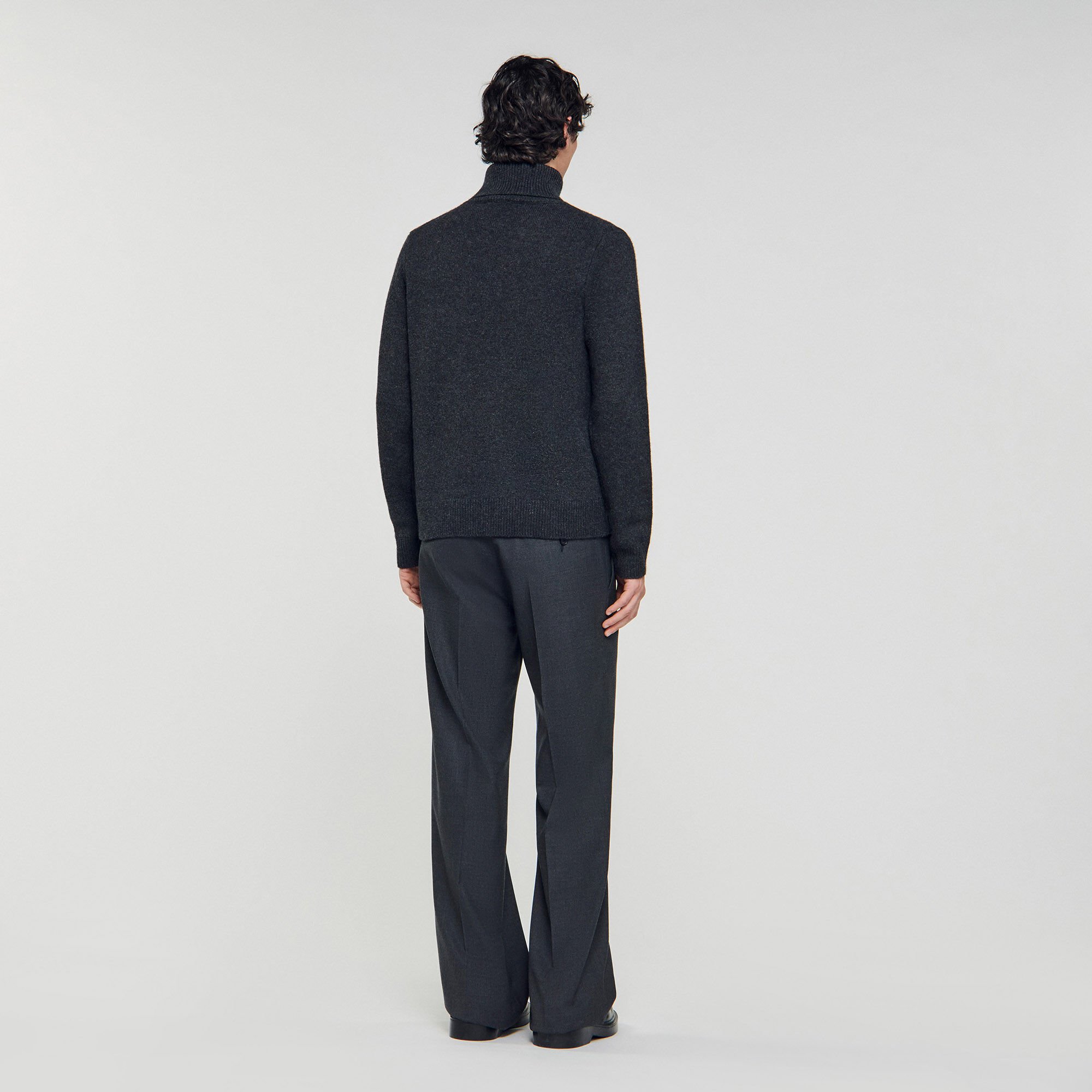 Maglione dolcevita in lana e cashmere