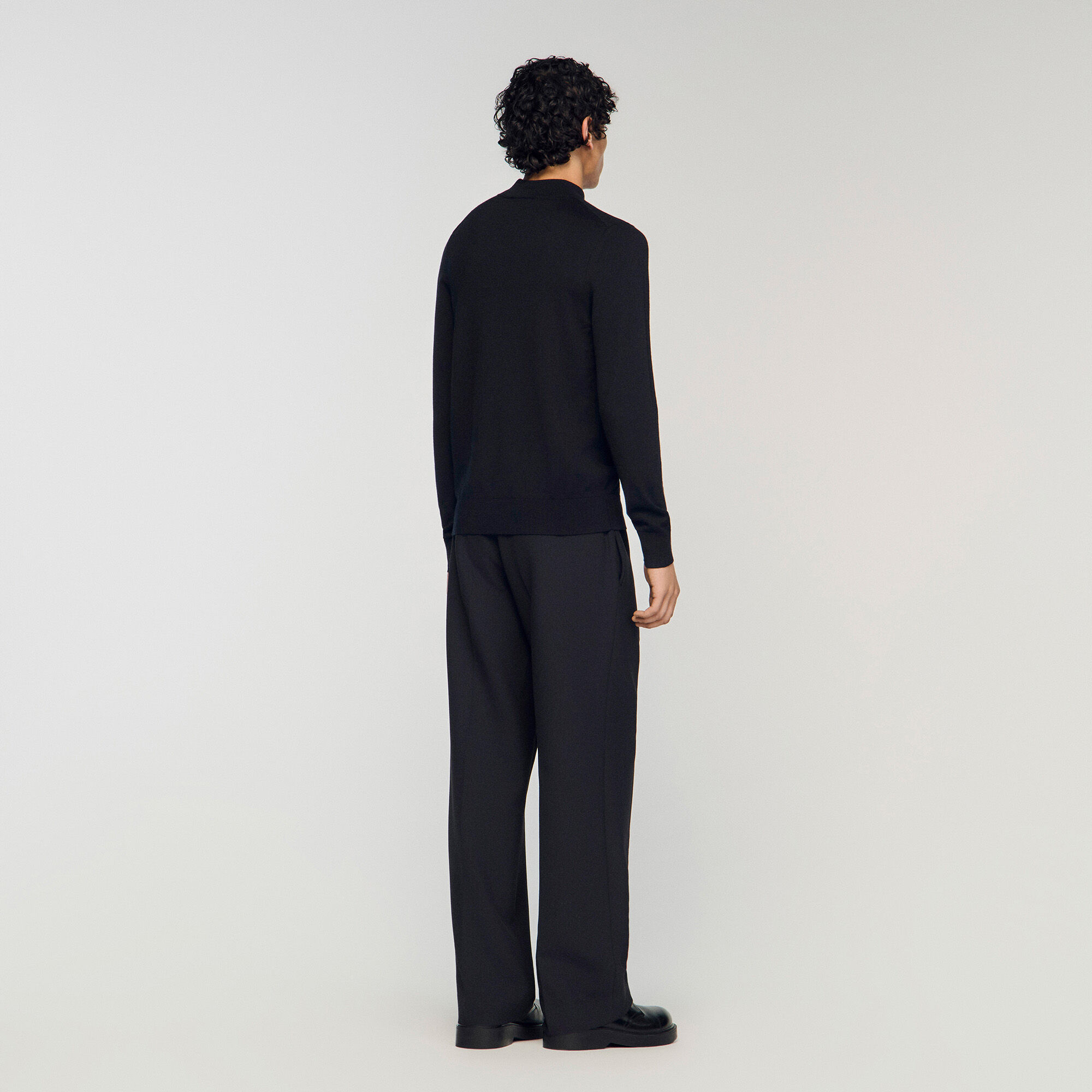 Maglione in lana a collo alto